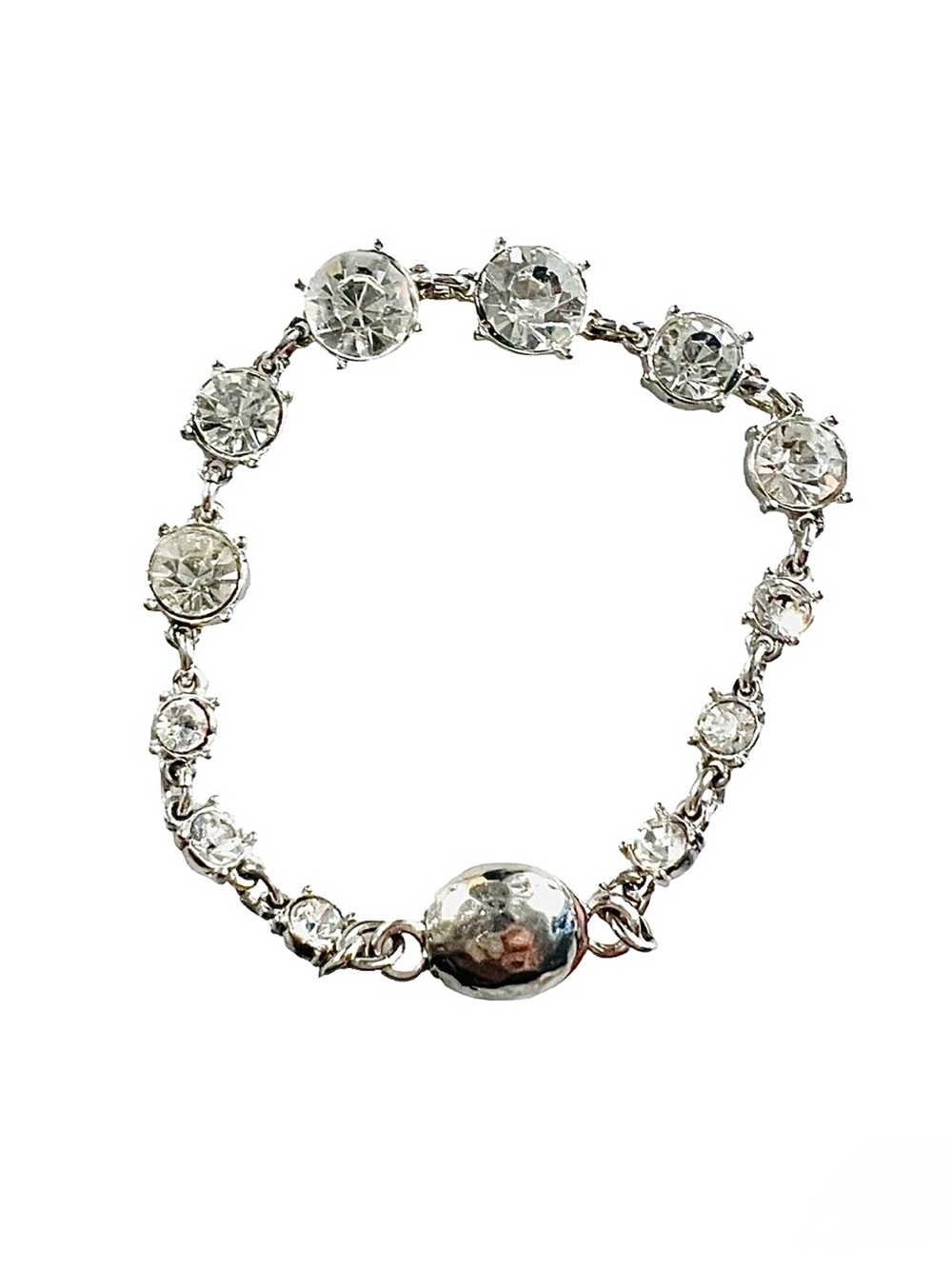 Chico’s Silver Tone Rhinestone Bracelet